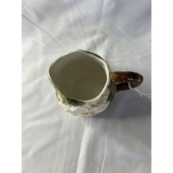 Vintage Magnolia Sugar And Creamer Set W/ 2 Tea Mugs Southern Charm Old Money - Picture 7 of 8